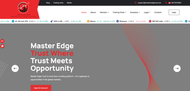 Master Edge Trust scam warning